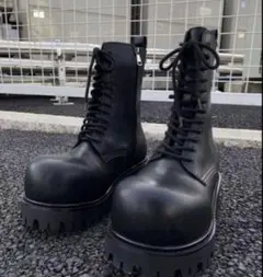 opium Longboots Stomper 似 swag darkwear - メルカリ