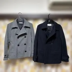 BEAMSほか中古２着ダブルブレスト ピーコート