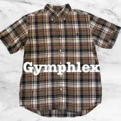 Gymphlex ジムフレックス チェック柄 半袖ボタンダウンシャツ Lサイズのサムネイル