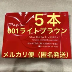 新品未開封〈リフィル〉 ×5本〈◇002チャコール〉パピリオ ステイ