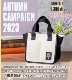 MARY QUANT ノベルティ スクエアトートバッグ