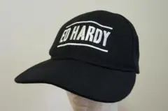 S*m様 エドハーディーEd Hardy 文字ロゴ刺繍ウールキャップ帽子CAP