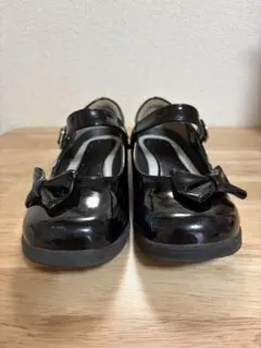 黒いリボン付きフォーマルシューズ　20.0cm