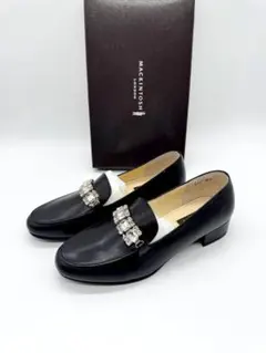 新品 マッキントッシュ ビジュー ローファー ブラック 23.5cm