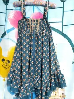 ゆゆさん専用　axes femme ダークブルー 花柄 ノースリーブチュニック