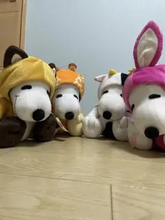 スヌーピー 大きなぬいぐるみ 4体セット　約30cm