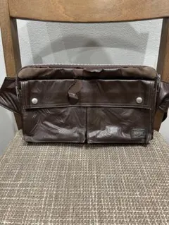 【ジャンク品】PORTER ブラウンレザー ショルダーバッグ