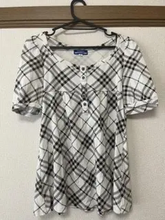 BURBERRY BLUE LABELチェック柄 半袖チュニック
