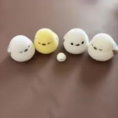 ふくふくシマエナガ ほわほわソフビ とミニシマエナガ
