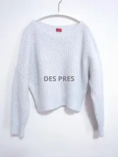 DES PRES　長袖ニット　シルバー