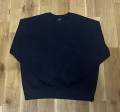 ユニクロ UNIQLO:C オーバーサイズ スウェットシャツ ネイビー M