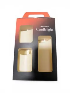 火を使わないCandlelight LEDキャンドルライト 3個セット新品未使用