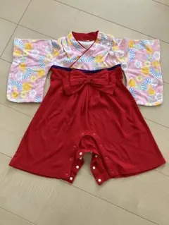 雛祭り　袴　ロンパース