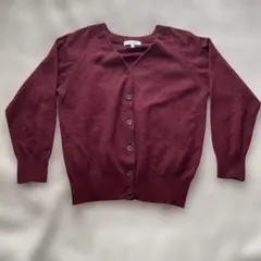 GLOBAL WORK カーディガン ボルドー M