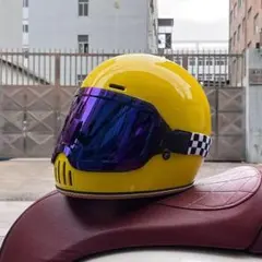 レトロ バイク オンロード ヘルメット フルフェイスヘルメット
