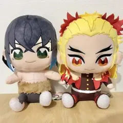 【新品タグ付き】鬼滅の刃 ぬいぷりけ おすわりBIG3 煉獄杏寿郎 嘴平伊之助