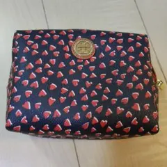 Tory Burch ポーチ ハート柄 ネイビー レッドのサムネイル