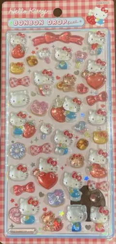 新品未開封　ボンボンドロップシール キティ　赤　第二弾 サンリオ　大　正規品