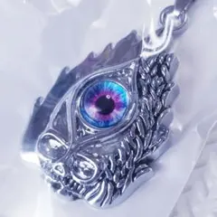 メンズネックレス　メンズアクセサリー　目玉　アイ　首飾り　スカルネックレス