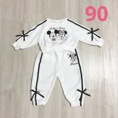 しまむら　annaコラボ　ミッキーミニースウェット上下セット