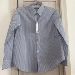 タグ付き　GU シャツ　ストライプシャツ
