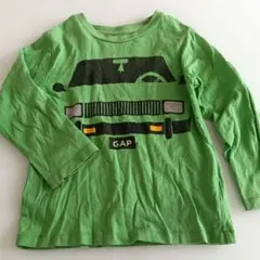 GAP 車プリント 長袖Tシャツ 緑　男の子のサムネイル