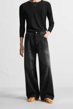 ZARA ザラ エクストラバギーフィットジーンズ ブラック【正規品】