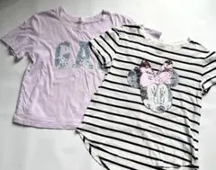 GAP KIDS 130 Tシャツ 2枚セット ミニー ディズニー スパンコール