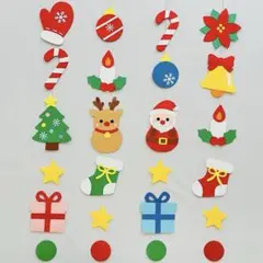 クリスマス　ガーランド　吊るし飾り　壁面飾り　12月　サンタとトナカイ