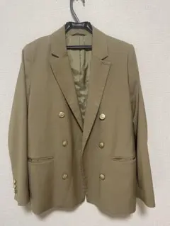 GU ダブルブレスト ジャケット 金ボタン L ベージュ 完売品