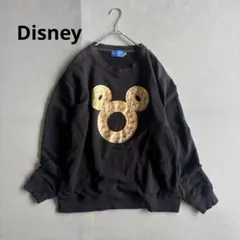 【ディズニー】長袖トレーナー　ディズニーリゾート限定　ミッキー　ゴールド（L）のサムネイル