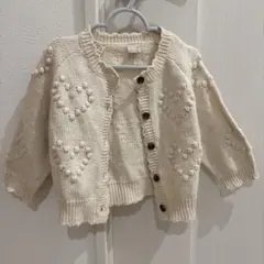 プティマイン　ハートニットカーディガン　s