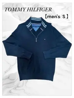TOMMY HILFIGER メンズ S ブラック セーター