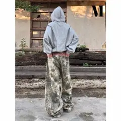 リアルツリー バギーデニムパンツ カモ柄 迷彩 ストリート y2k - メルカリ