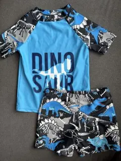 恐竜柄 水着セット 110㎝　水着110 ラッシュガード110