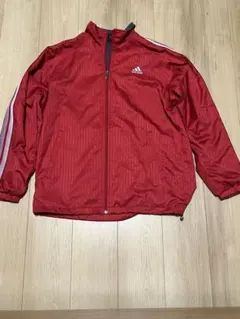 adidas ナイロンジャケット レッド