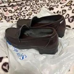 HARUTAダークブラウン ローファー