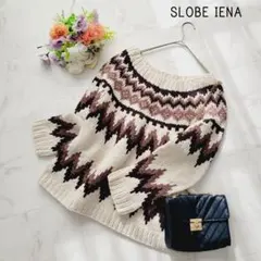 スローブイエナ＊フェアアイル柄ニットプルオーバー♪セーター