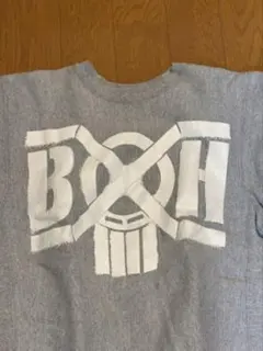 バウンティハンター ボーダーポロシャツ BOHロゴ刺繍 ブラック 