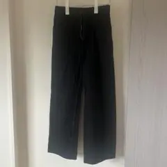 AZULBYMOUSSYブラック ワイドレッグデニム