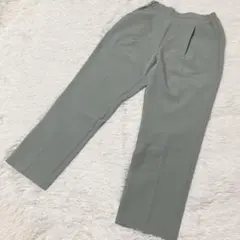 ✨GLACIER✨ レディース パンツ スラックス Lサイズ グリーン シンプル