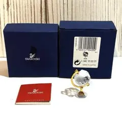 【美品】Swarovski クリスタル地球儀　199455 取説、箱付き