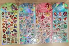 海外ライセンス品！ディズニープリンセスぷっくりシール