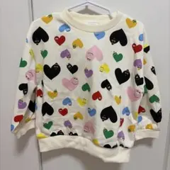 バーバパパ ハート柄 トレーナー 100