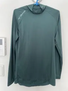 美品　MIZUNO ミズノ　インナーシャツ　サッカー　緑　メンズ