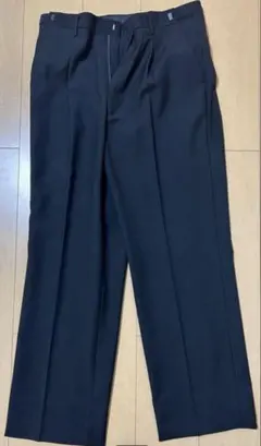 黒 スラックス 毛99%