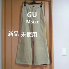 【新品未使用】GU コーデュロイワイドパンツ M