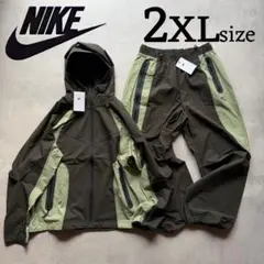 新品 2XLサイズ ナイキ テック 上下セットアップ ジャケット パンツ カーキ