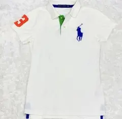 RALPH LAUREN ポロシャツ Mサイズ ホワイト