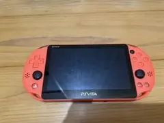 PSVita2000ネオンオレンジ 充電器メモリーカード32GBマイクラ付き